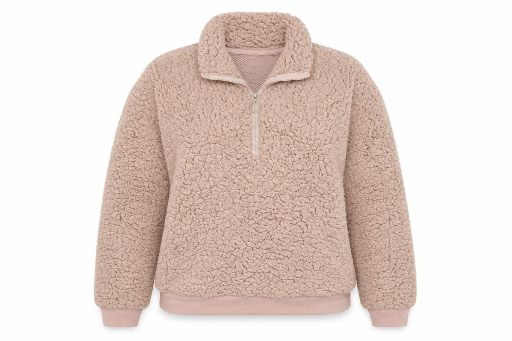Front view of Brave Soul women’s pink jumper, size L