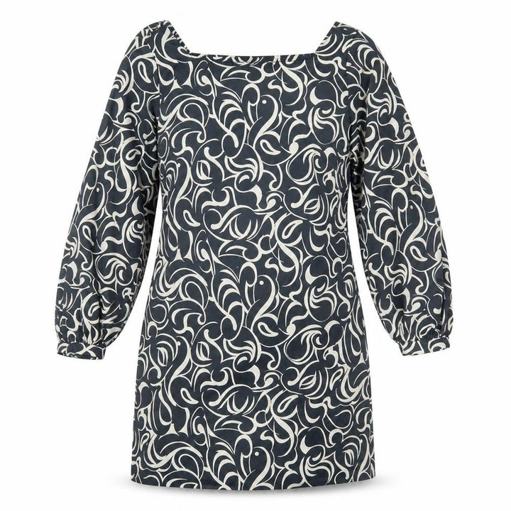 Matalan Womens Blue Geometric Shift Size 12