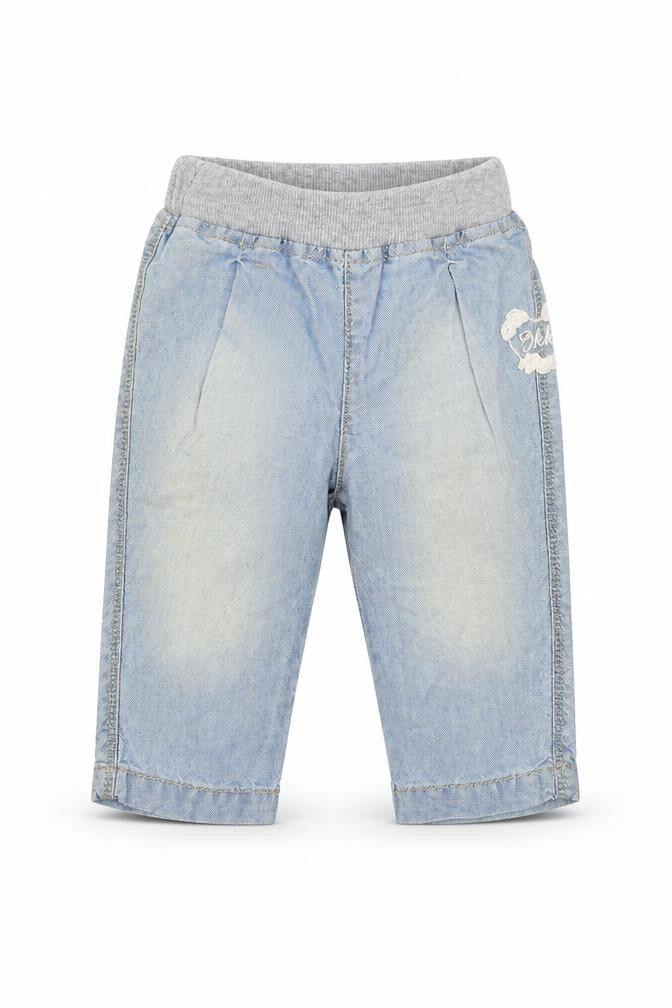 IKKS Baby Blue  Denim Cargo Jeans Size 3-6 Months