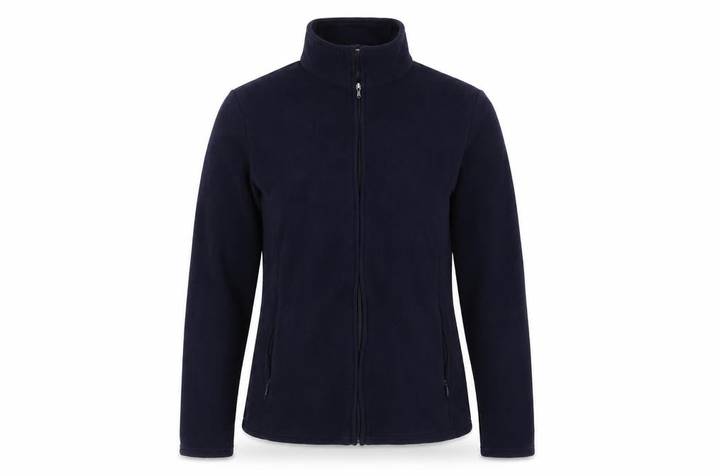 Front view of Marks & Spencer women’s blue jacket, size UK 12