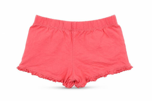 Front view of Merc girls’ pink sweat shorts, size 2-3, years