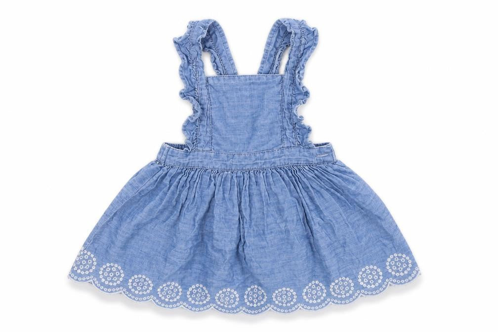 Primark Girls Blue  Denim Fit & Flare  Size 6-9 Months