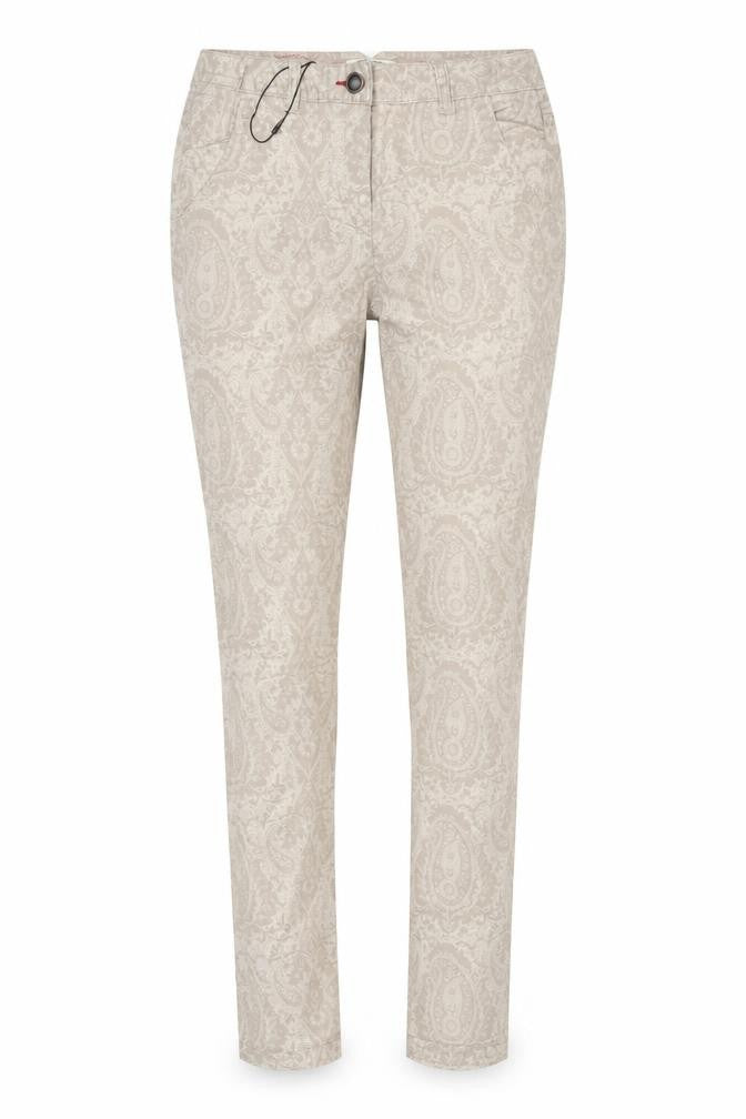 Papaya Womens Beige Paisley Denim Skinny Jeans Size 8 L31 in