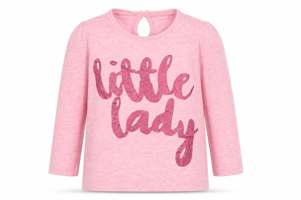 F&F Girls Pink   Basic T-Shirt Size 9-12 Months  - little lady