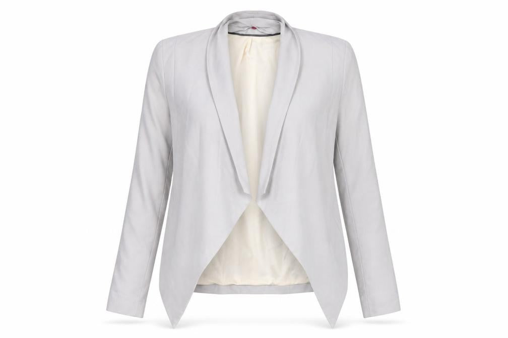 Front view of New Look women’s green jacket suit jacket, size UK 10