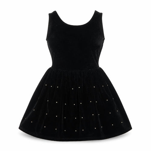 Hearts & Bows Womens Black Polka Dot  Skater Dress  Size 6