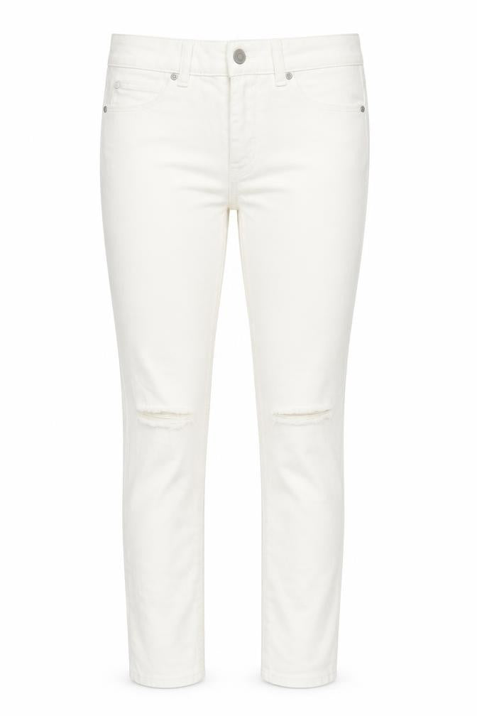 Preworn Womens White  Denim Skinny Jeans Size 27 in L28 in
