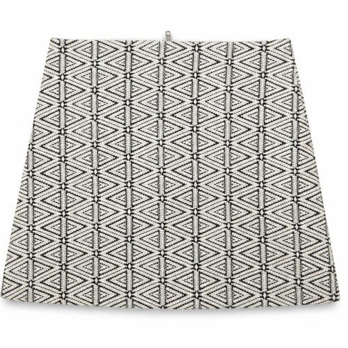 Topshop Womens White Geometric  A-Line Skirt Size 8