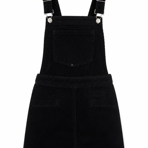 Divided by H&M Womens Black   Pinafore/Dungaree Dress  Size 4