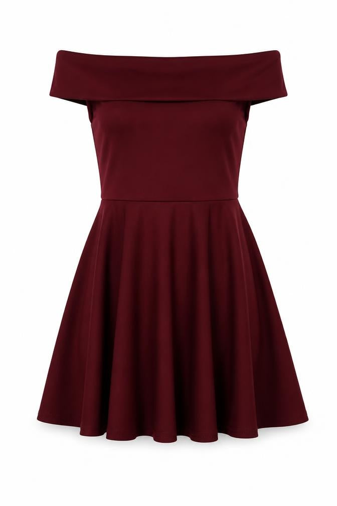 Boohoo Womens Purple   Fit & Flare  Size 10