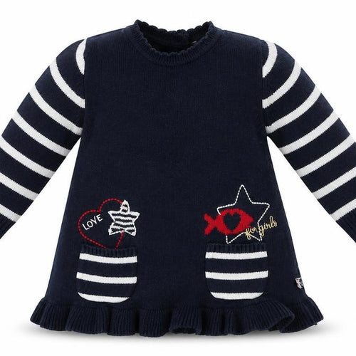 weekend Girls Blue Animal Print  Fit & Flare  Size 6-9 Months