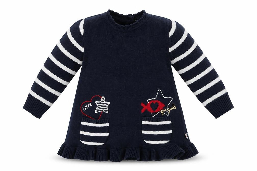 weekend Girls Blue Animal Print  Fit & Flare  Size 6-9 Months