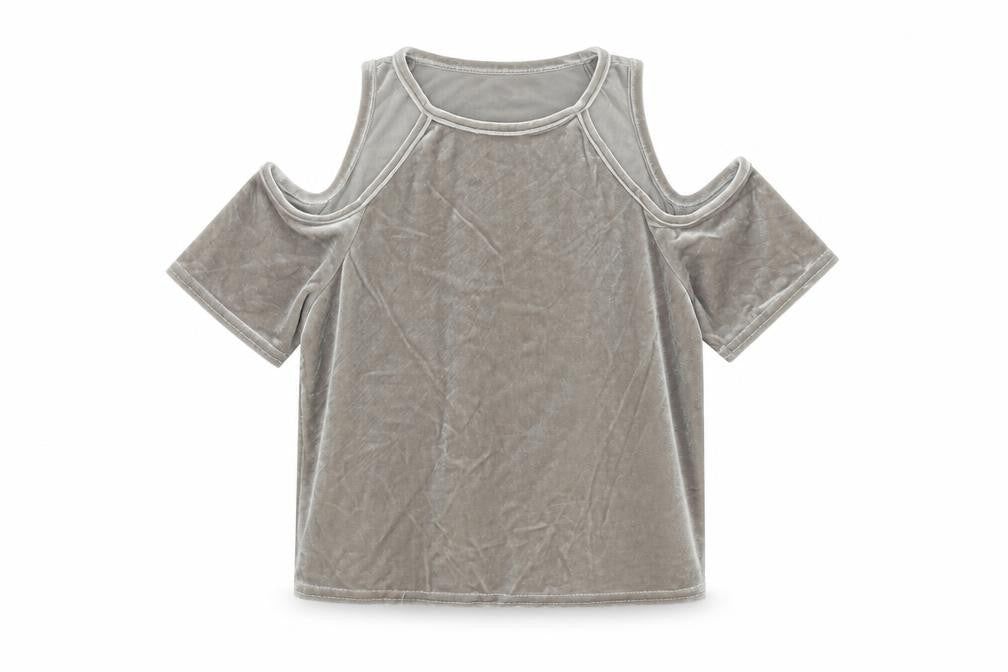 Front view of New Look girls’ grey basic tank, size 12-13, years