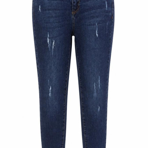 Denim & Co. Womens Blue   Straight Jeans Size 8 L28 in