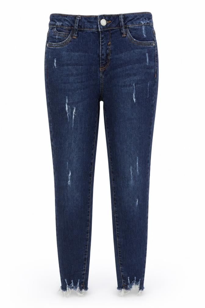 Denim & Co. Womens Blue   Straight Jeans Size 8 L28 in