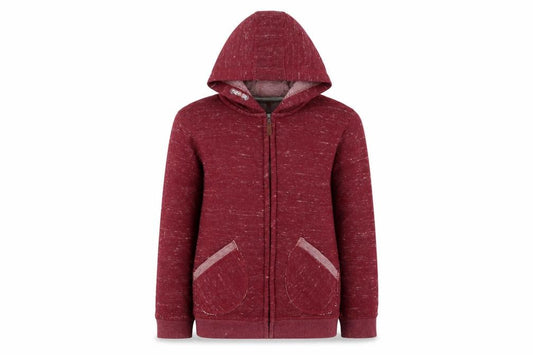 Front view of Tu girls’ purple full zip jumper, size 11, years