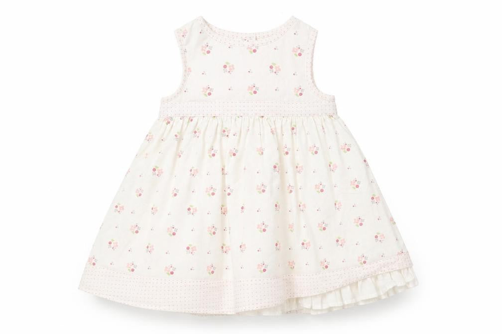 Mothercare  White Floral  Fit & Flare  Size 6-9 Months
