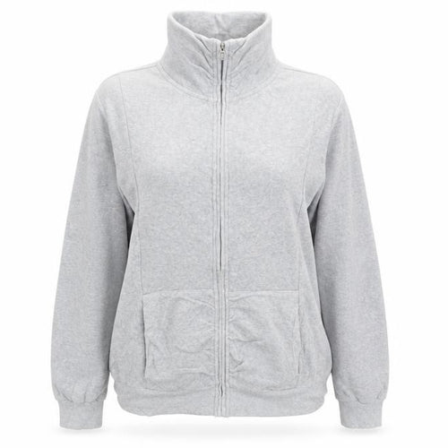 Miss Fiori  Womens Grey   Full Zip Jumper Size 14