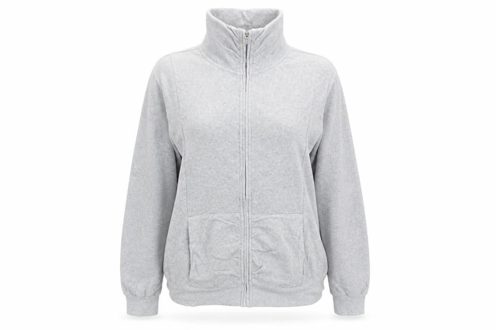 Miss Fiori  Womens Grey   Full Zip Jumper Size 14