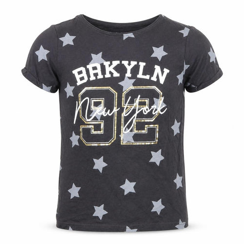 Primark Girls Grey Geometric Jersey Basic T-Shirt Size 10-11 Years  - Brooklyn
