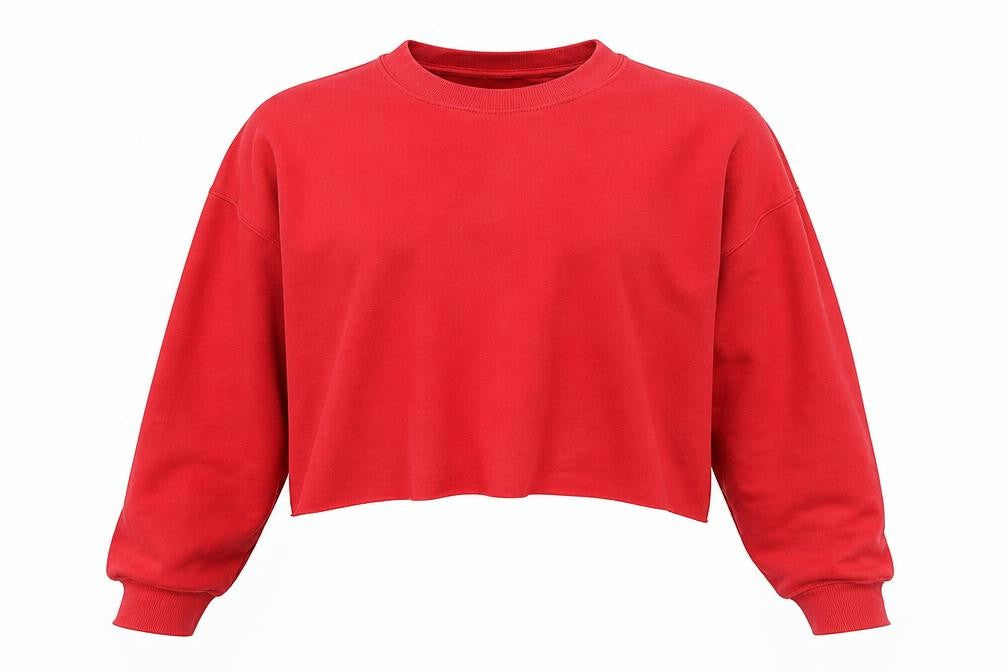Front view of Boohoo men’s red jumper, size XL
