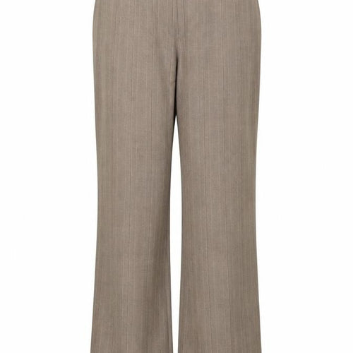 Marks and Spencer Womens Brown Striped  Trousers  Size 14 L28 in