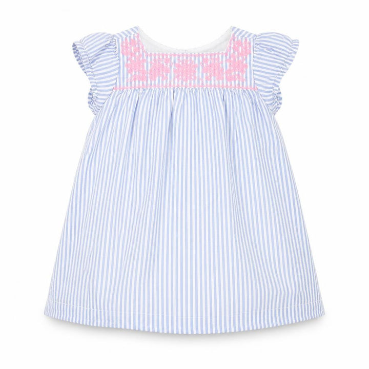 Gap Girls Blue Striped A-Line Size 6-9 Months