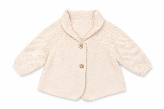 Front view of Marks & Spencer girls’ pink jacket, size 0-3, months