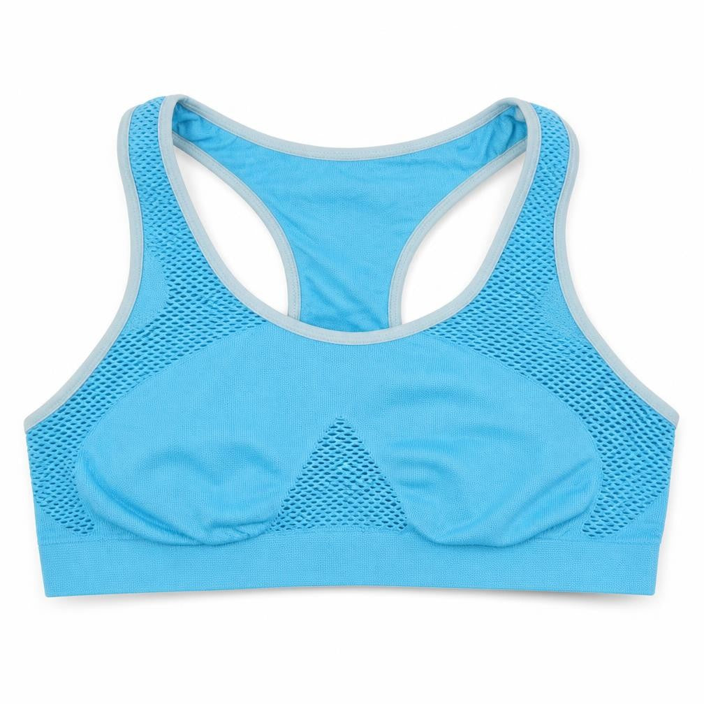 Front view of Secret Possesions women’s blue basic t-shirt, size S