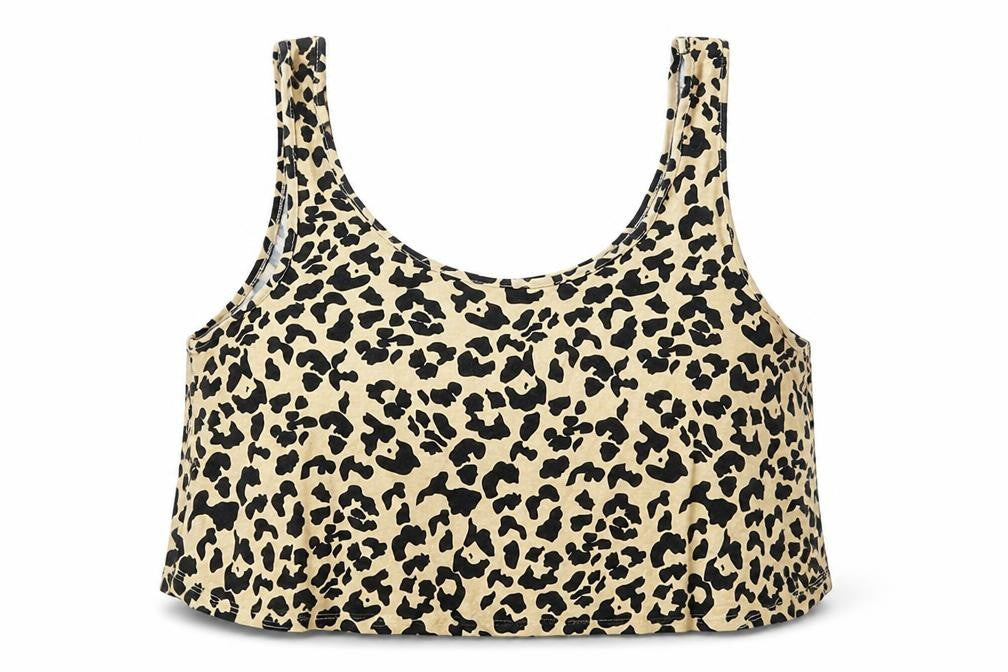 Primark Womens Brown Animal Print  Cropped Tank Size L