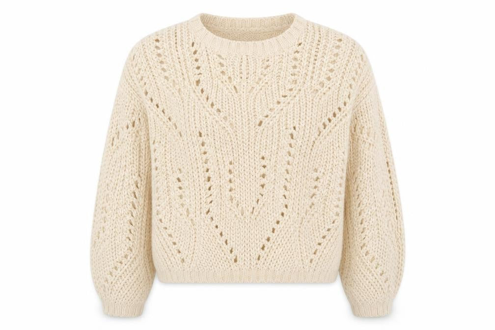 Front view of Brave Soul women’s beige jumper, size M