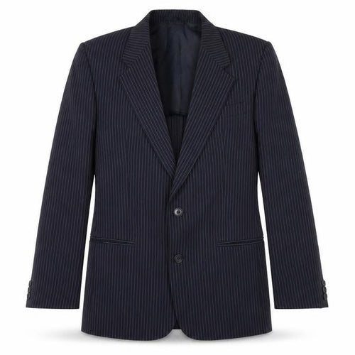 Rex Trueform Mens Blue Striped  Jacket Suit Jacket Size 40