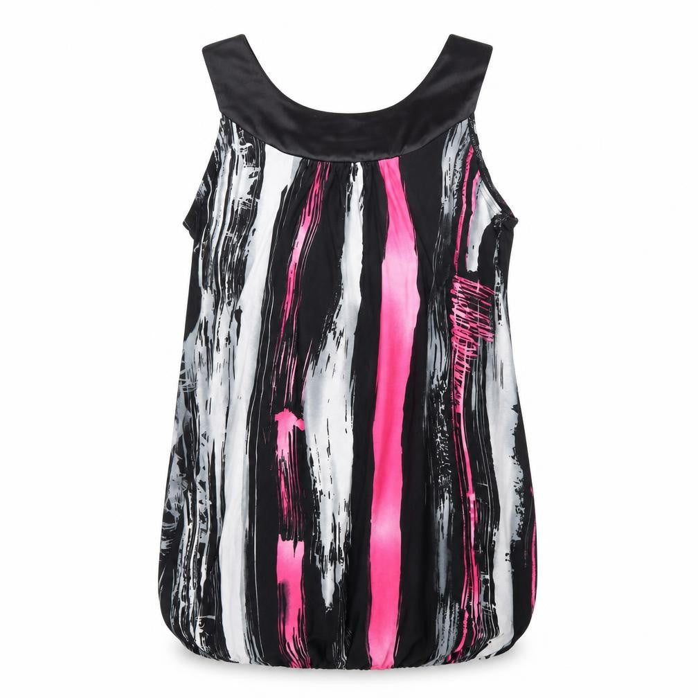 Front view of Evita women’s clear tunic, size UK 10
