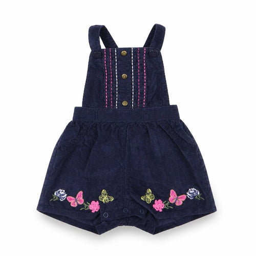 Nutmeg Girls Blue  Corduroy Dungaree One-Piece Size 3-6 Months