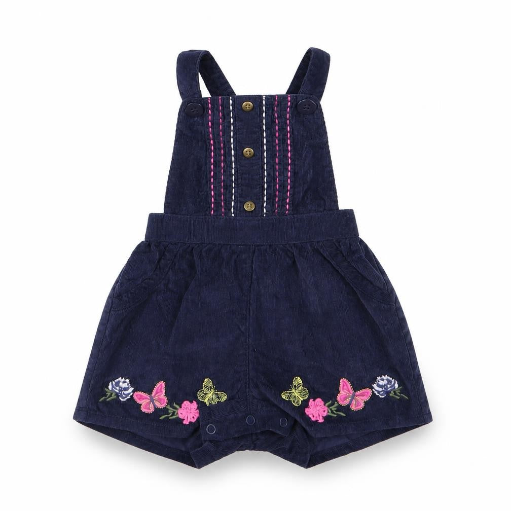 Nutmeg Girls Blue  Corduroy Dungaree One-Piece Size 3-6 Months