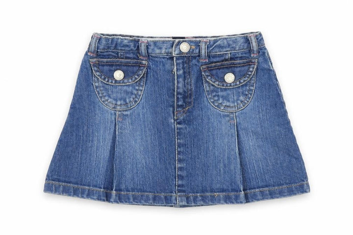 Gap Girls Blue Denim A-Line Skirt Size 3 Years