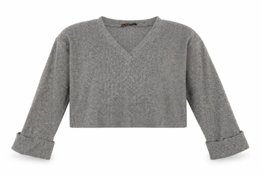 Front view of I SAW IT FIRST women’s beige jumper, size UK 12