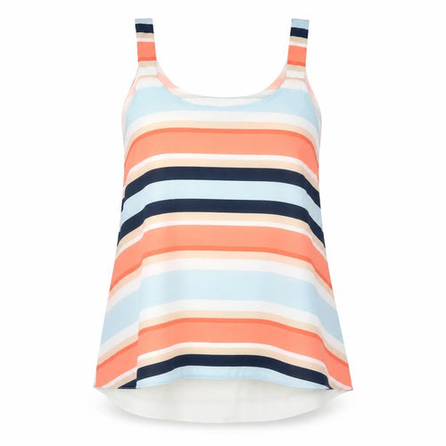 Nutmeg Womens Multicoloured Striped  Basic Tank Size 8
