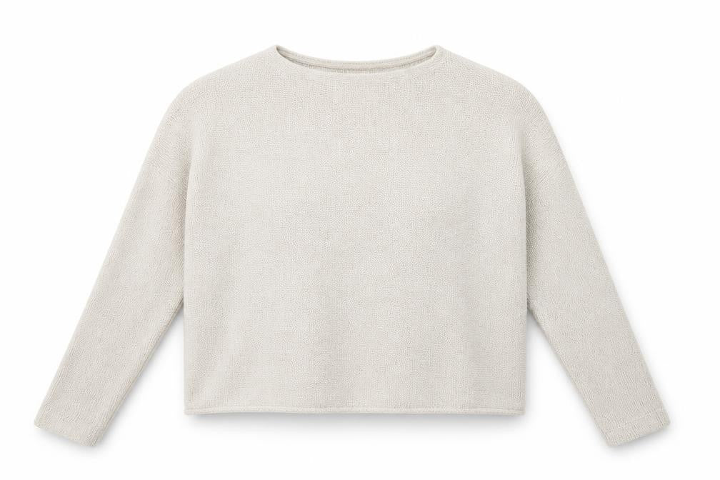 Front view of H&M women’s beige jumper, size S