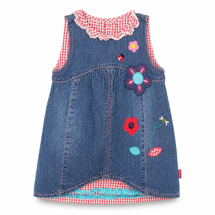 Debenhams Girls Blue Denim Shirt Dress Size 9-12 Months