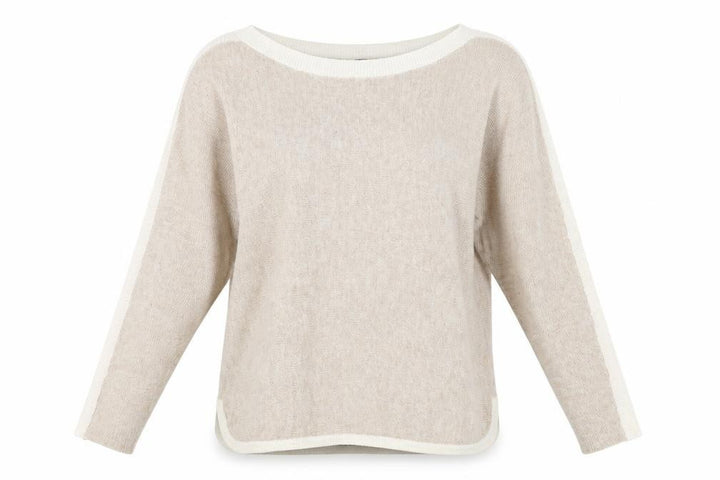 Oasis Womens Beige  Knit Pullover Jumper Size M