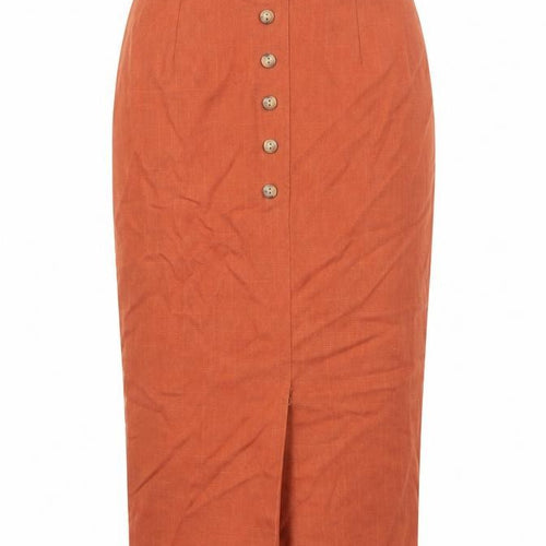 New Fast Womens Orange   Straight & Pencil Skirt Size 10
