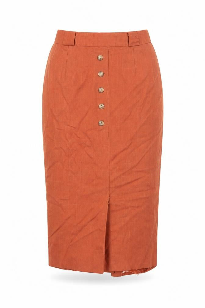 New Fast Womens Orange   Straight & Pencil Skirt Size 10