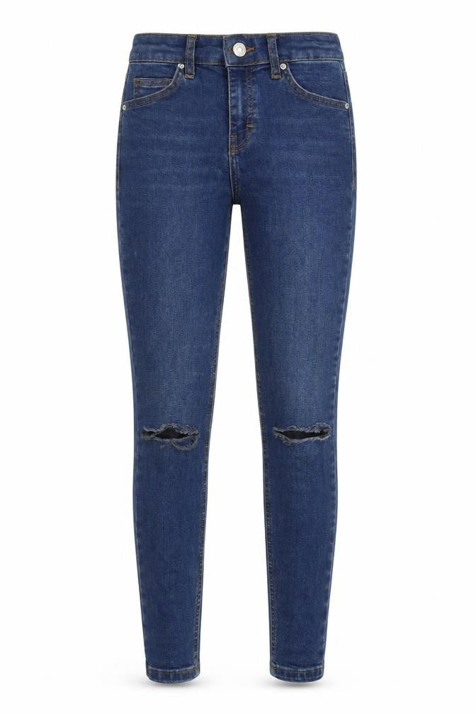 Topshop Womens Blue  Denim Skinny Jeans Size 25 in L28 in