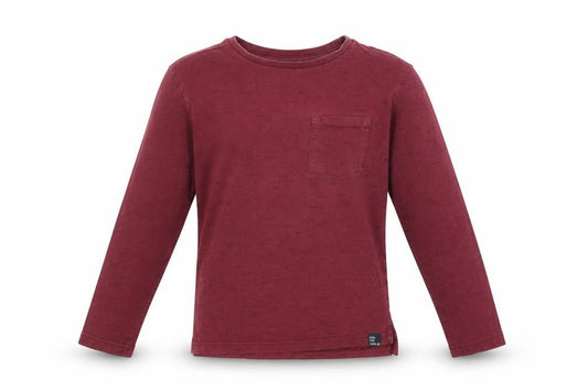 Front view of George boys’ red basic polo, size 8-9, years