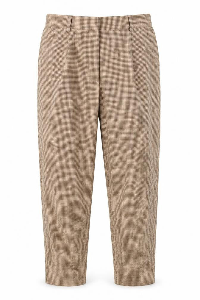Collection Womens Brown Check  Trousers  Size 28 in L25 in