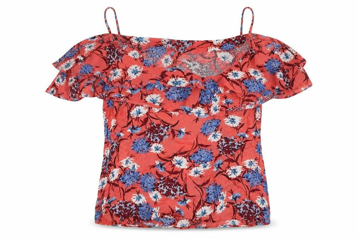 Matalan Womens Pink Floral Basic Blouse Size 10
