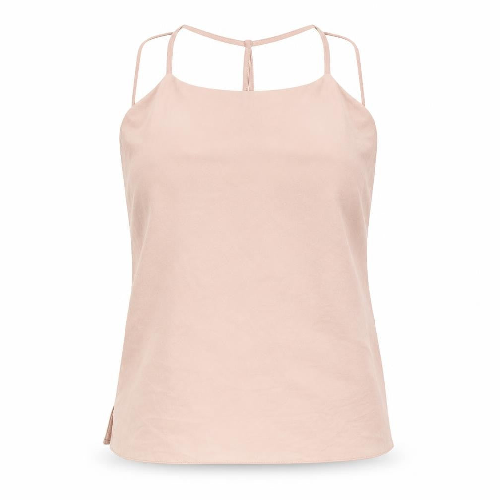 Front view of New Look women’s pink camisole blouse, size UK 10