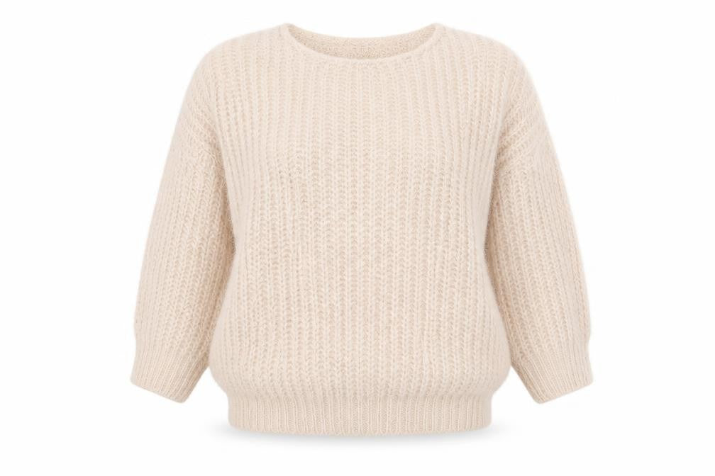 Front view of Katsumi women’s pink jumper, size M