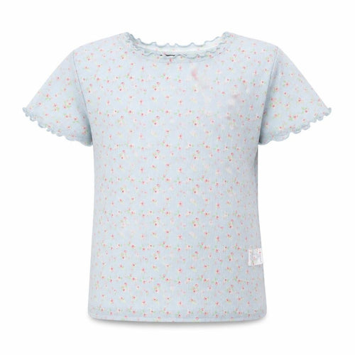 Primark Girls Blue Floral  Basic Casual Size 10 Years  - frill details